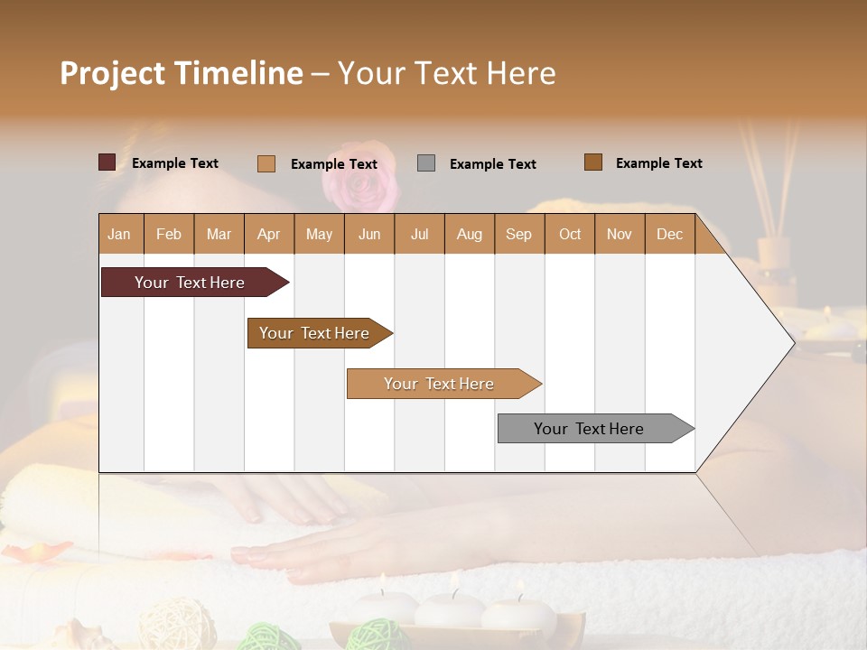 Yellow Candles Relaxation PowerPoint Template