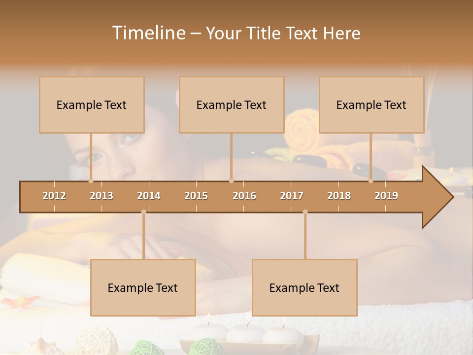 Yellow Candles Relaxation PowerPoint Template