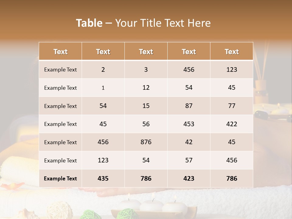 Yellow Candles Relaxation PowerPoint Template