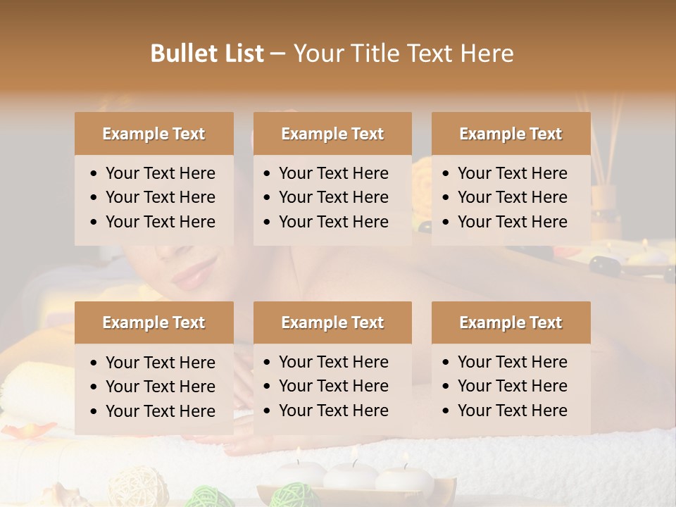 Yellow Candles Relaxation PowerPoint Template