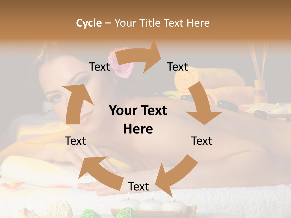 Yellow Candles Relaxation PowerPoint Template