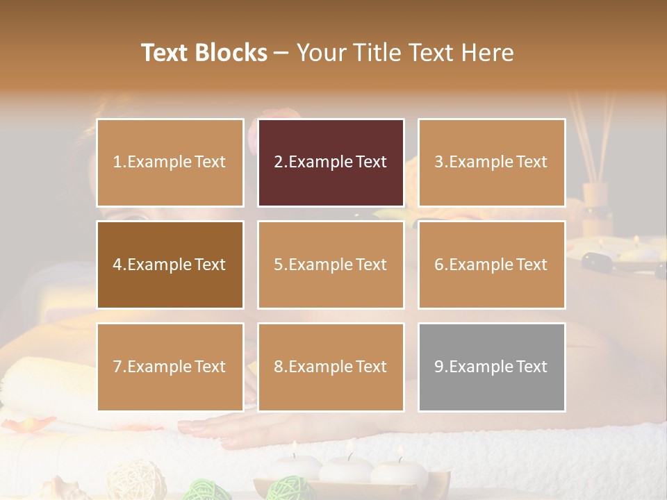 Yellow Candles Relaxation PowerPoint Template