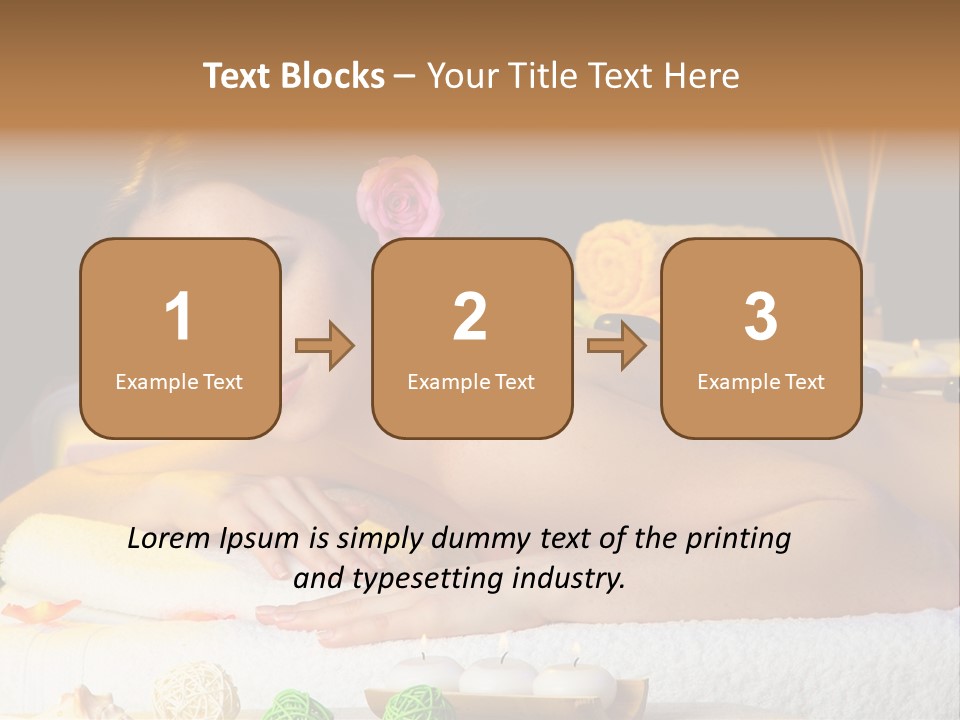 Yellow Candles Relaxation PowerPoint Template
