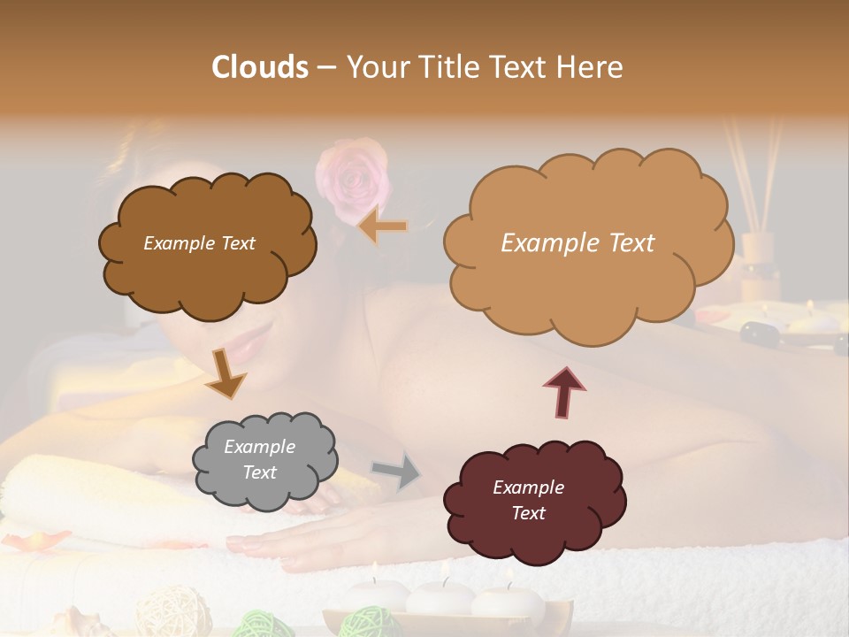 Yellow Candles Relaxation PowerPoint Template