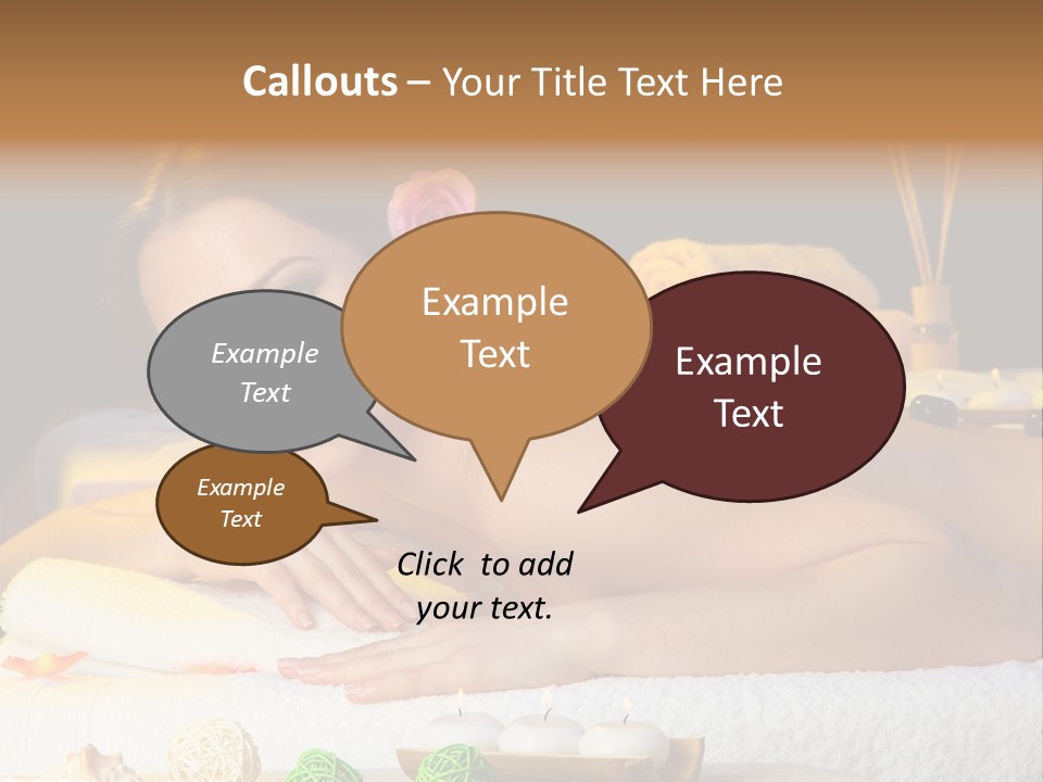 Yellow Candles Relaxation PowerPoint Template