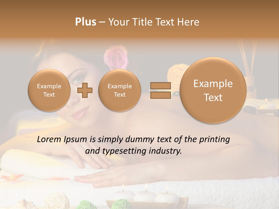Yellow Candles Relaxation PowerPoint Template