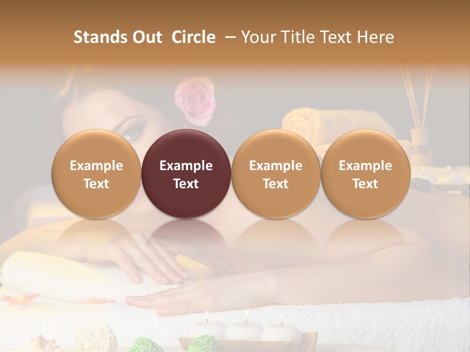 Yellow Candles Relaxation PowerPoint Template