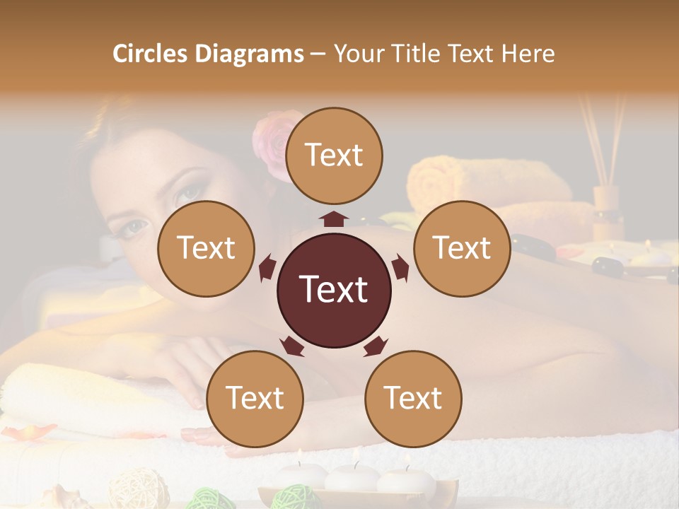 Yellow Candles Relaxation PowerPoint Template