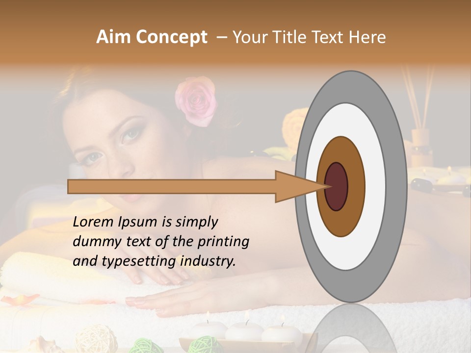 Yellow Candles Relaxation PowerPoint Template