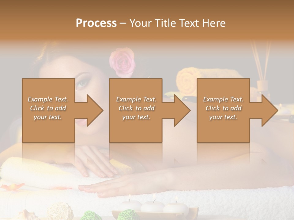 Yellow Candles Relaxation PowerPoint Template