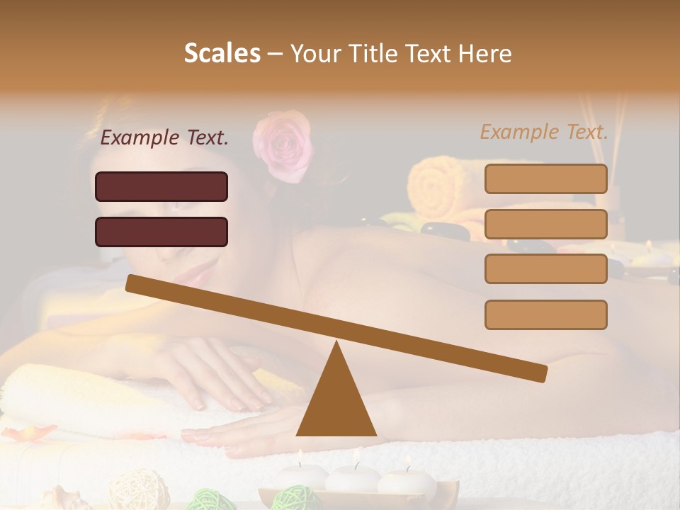 Yellow Candles Relaxation PowerPoint Template