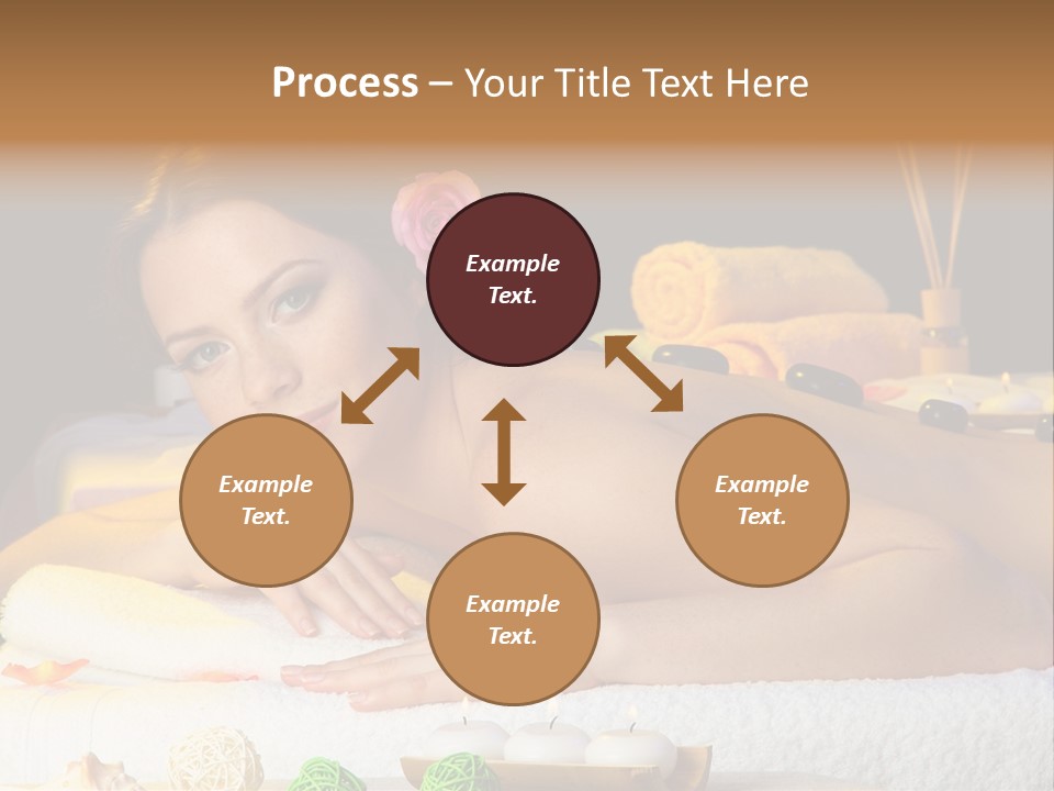 Yellow Candles Relaxation PowerPoint Template