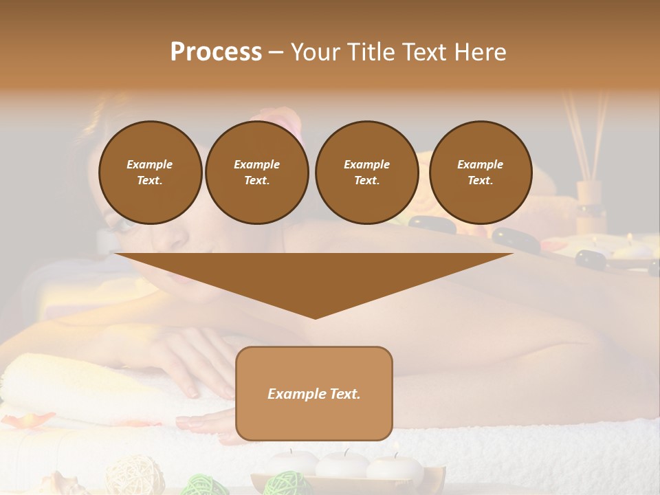 Yellow Candles Relaxation PowerPoint Template