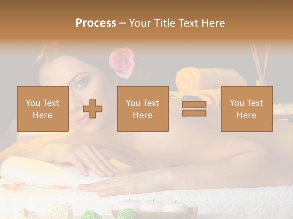 Yellow Candles Relaxation PowerPoint Template
