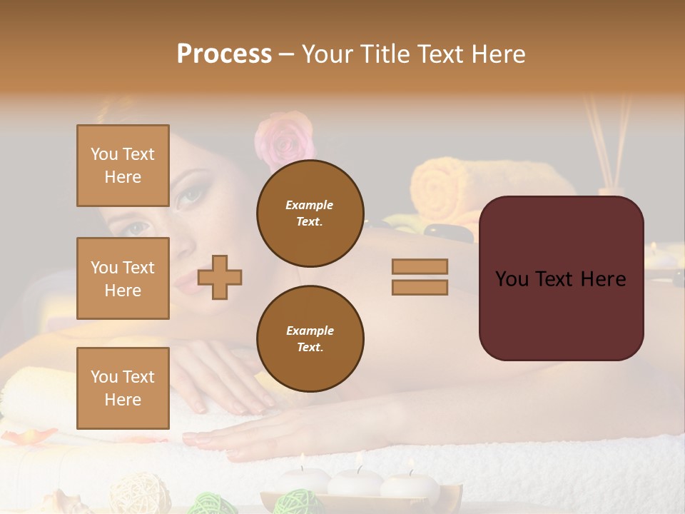Yellow Candles Relaxation PowerPoint Template