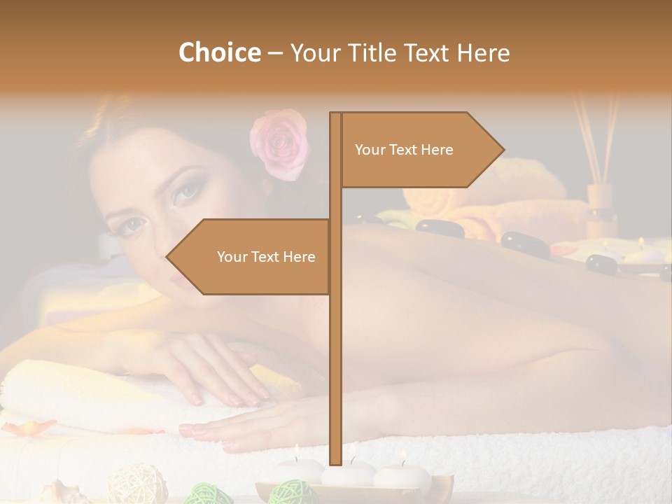 Yellow Candles Relaxation PowerPoint Template