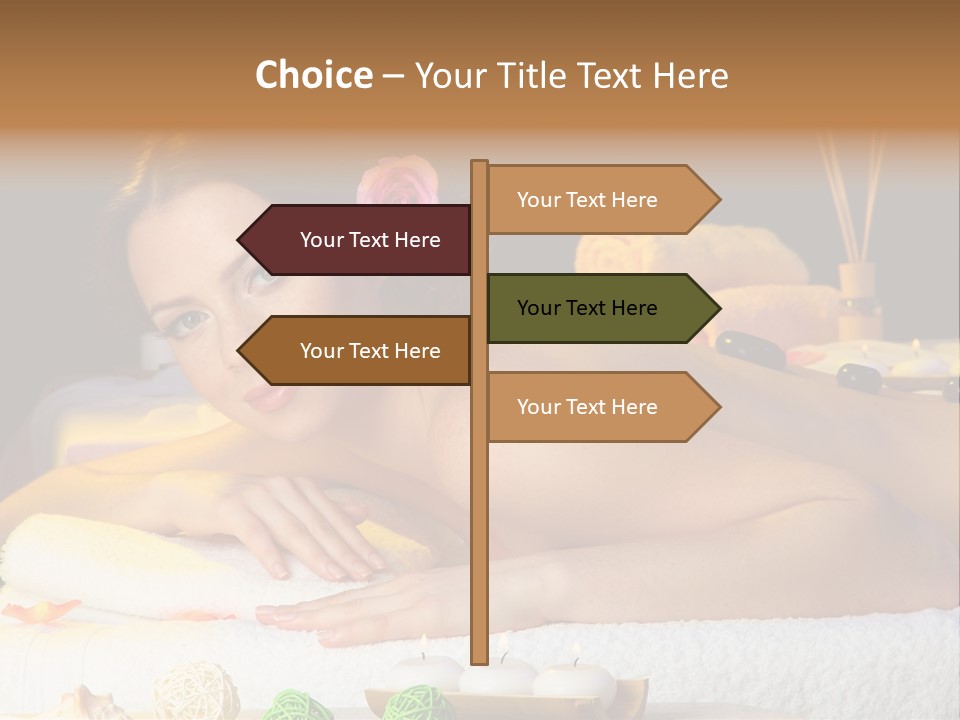 Yellow Candles Relaxation PowerPoint Template