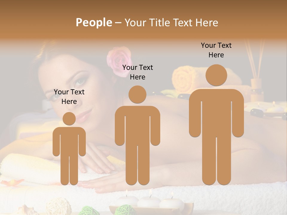 Yellow Candles Relaxation PowerPoint Template