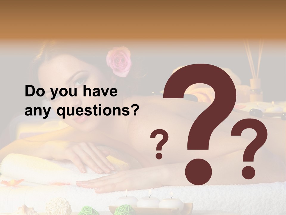 Yellow Candles Relaxation PowerPoint Template