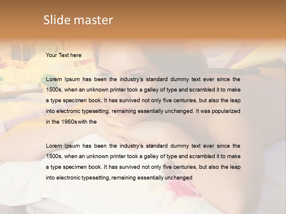 Enjoy Person Beauty PowerPoint Template