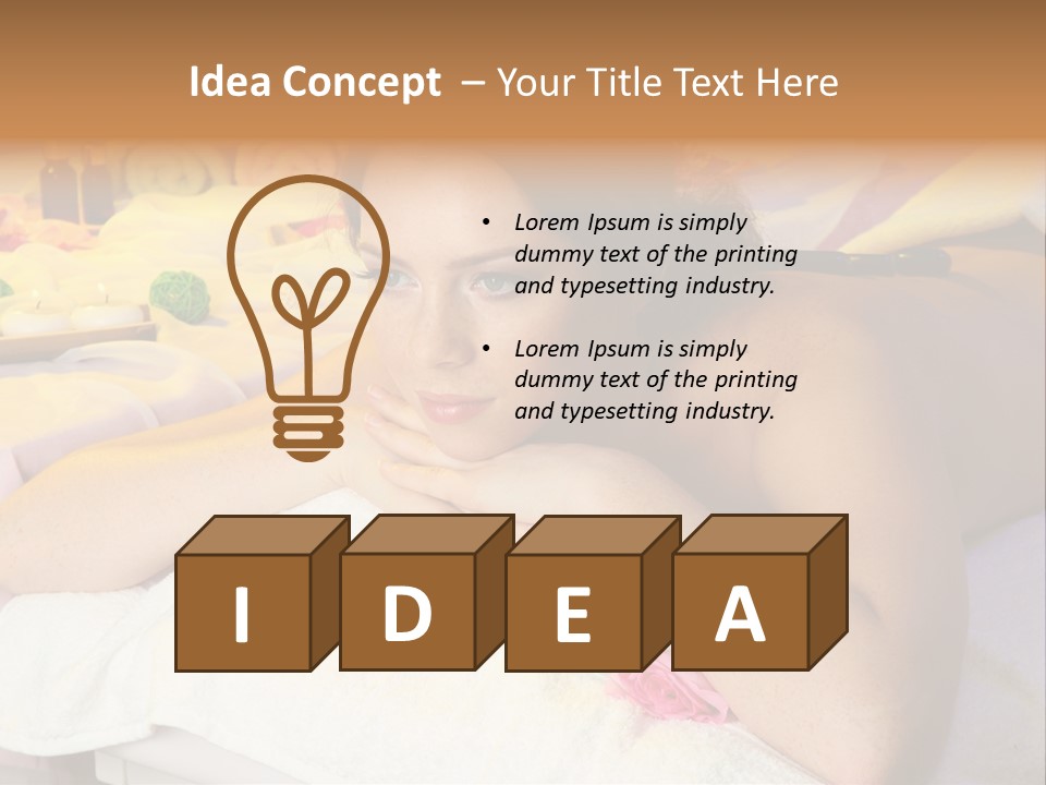 Enjoy Person Beauty PowerPoint Template