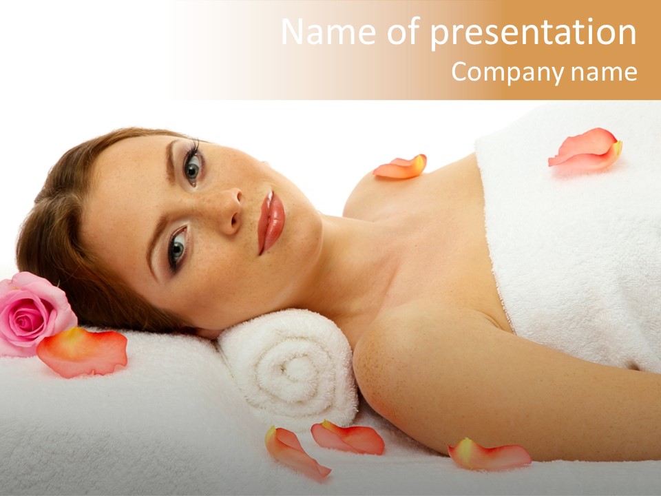 Enjoy Skin Lying PowerPoint Template