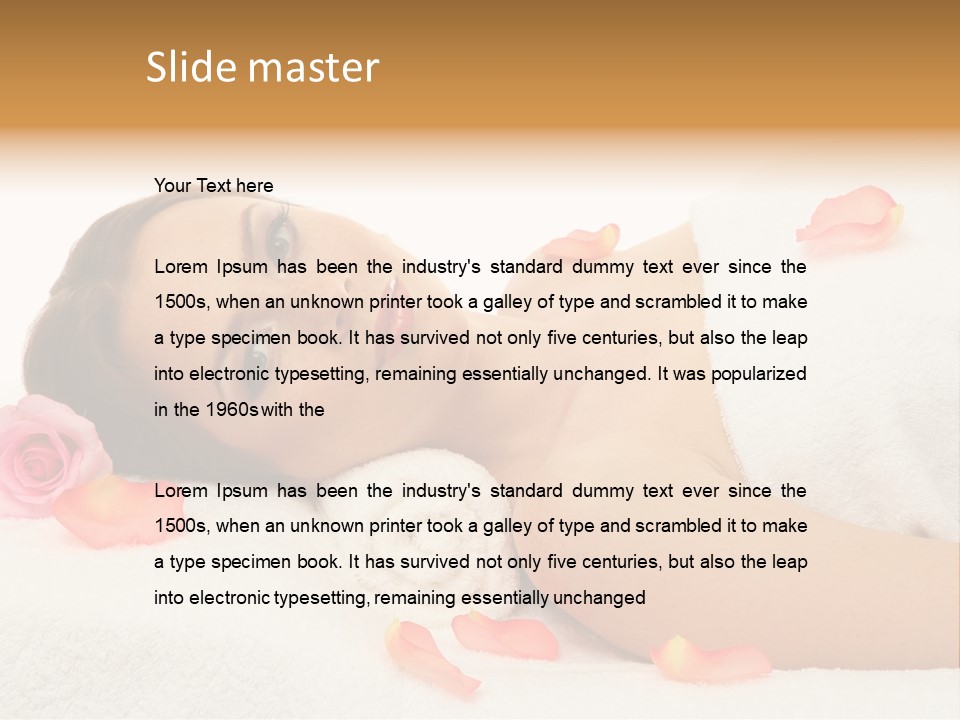 Enjoy Skin Lying PowerPoint Template