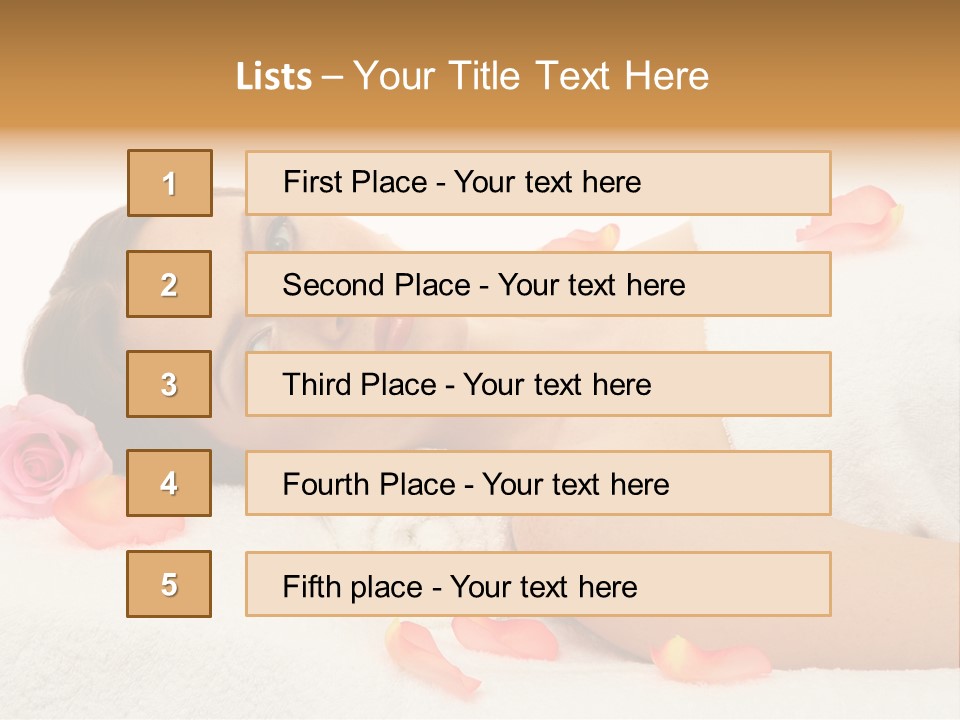 Enjoy Skin Lying PowerPoint Template