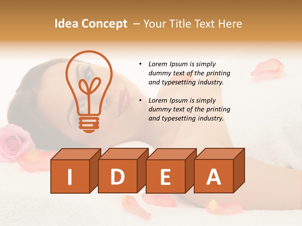 Enjoy Skin Lying PowerPoint Template