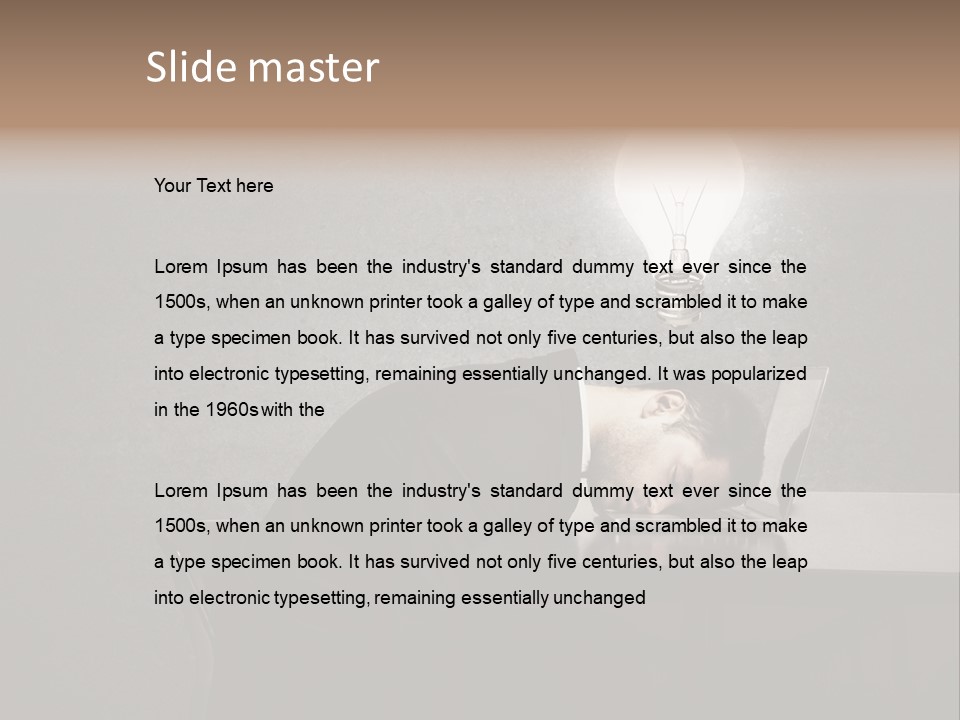 Object Sleep Creativity PowerPoint Template