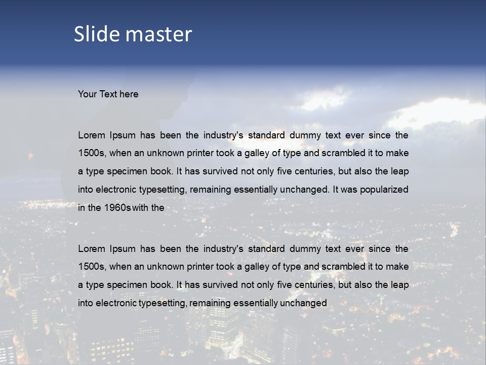 Black Office Nature PowerPoint Template