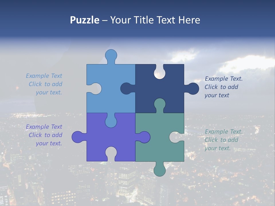 Black Office Nature PowerPoint Template