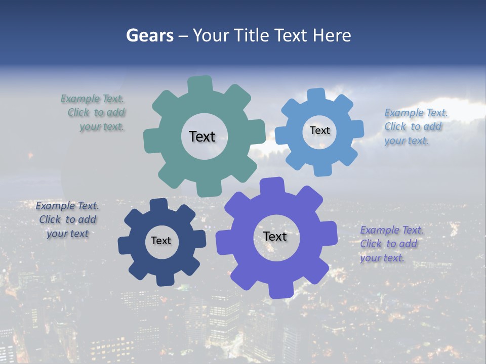 Black Office Nature PowerPoint Template