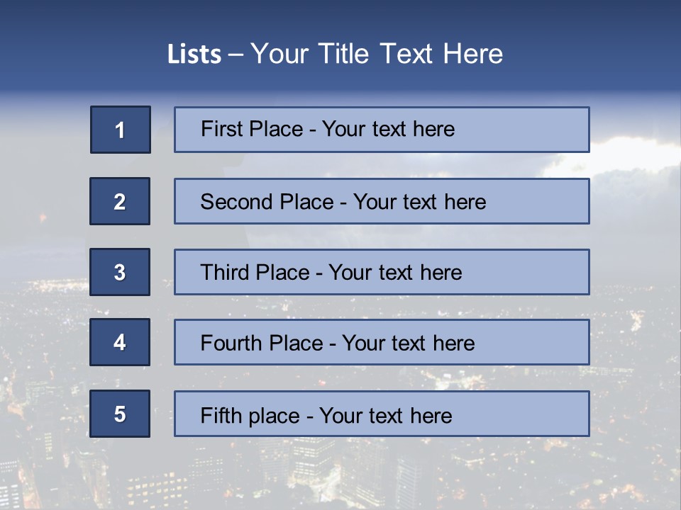 Black Office Nature PowerPoint Template