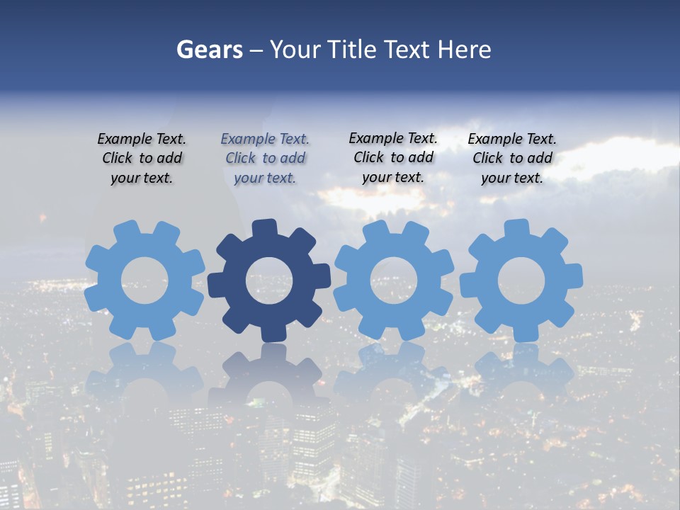 Black Office Nature PowerPoint Template