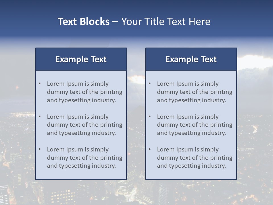 Black Office Nature PowerPoint Template