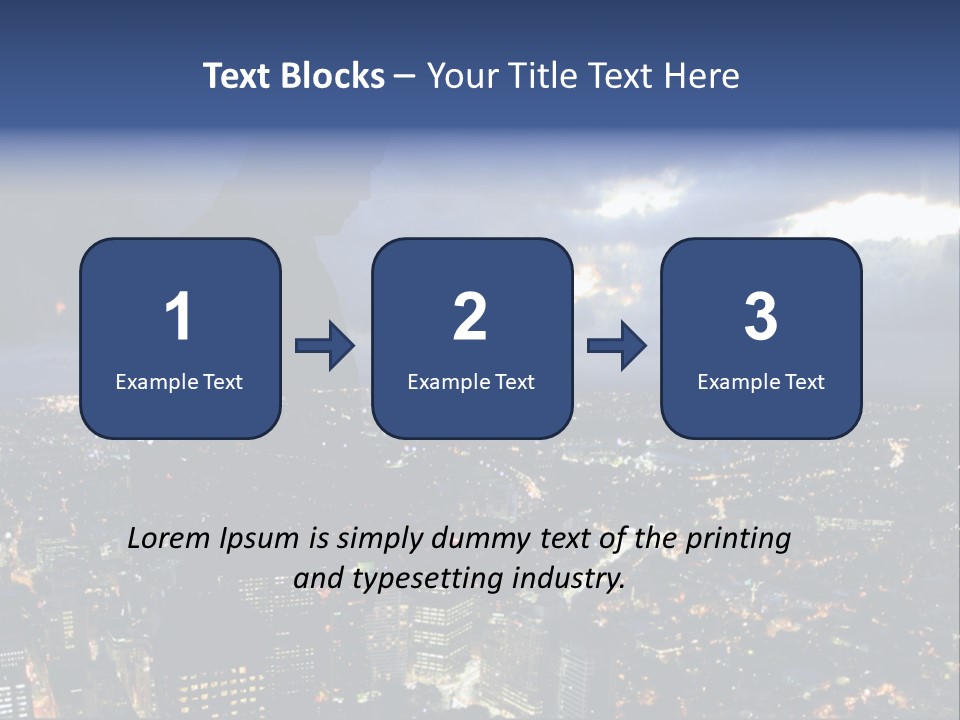 Black Office Nature PowerPoint Template