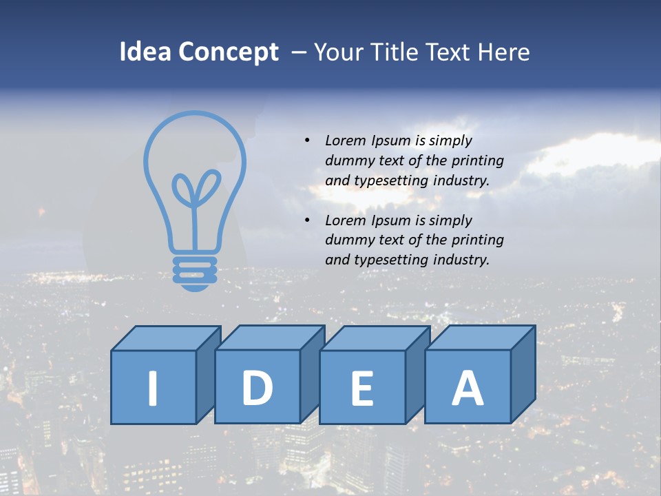 Black Office Nature PowerPoint Template