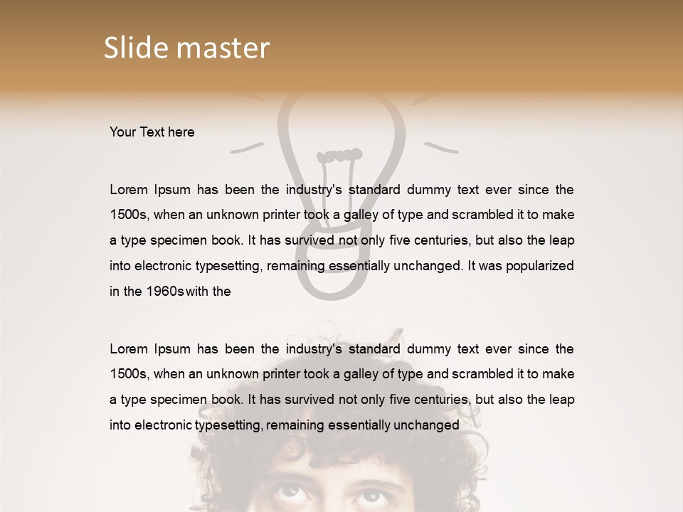 Brain Think Symbol PowerPoint Template