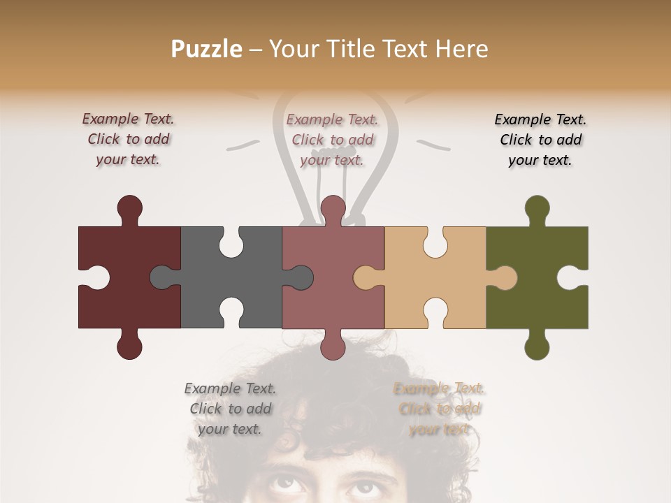 Brain Think Symbol PowerPoint Template