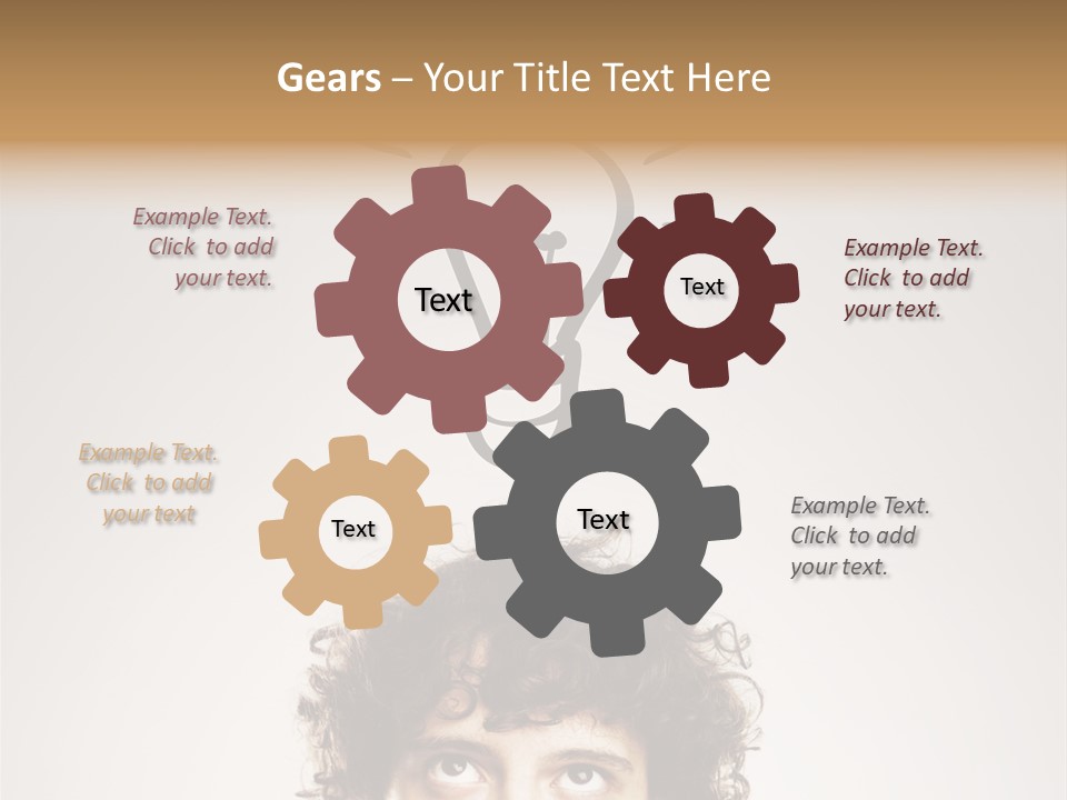 Brain Think Symbol PowerPoint Template