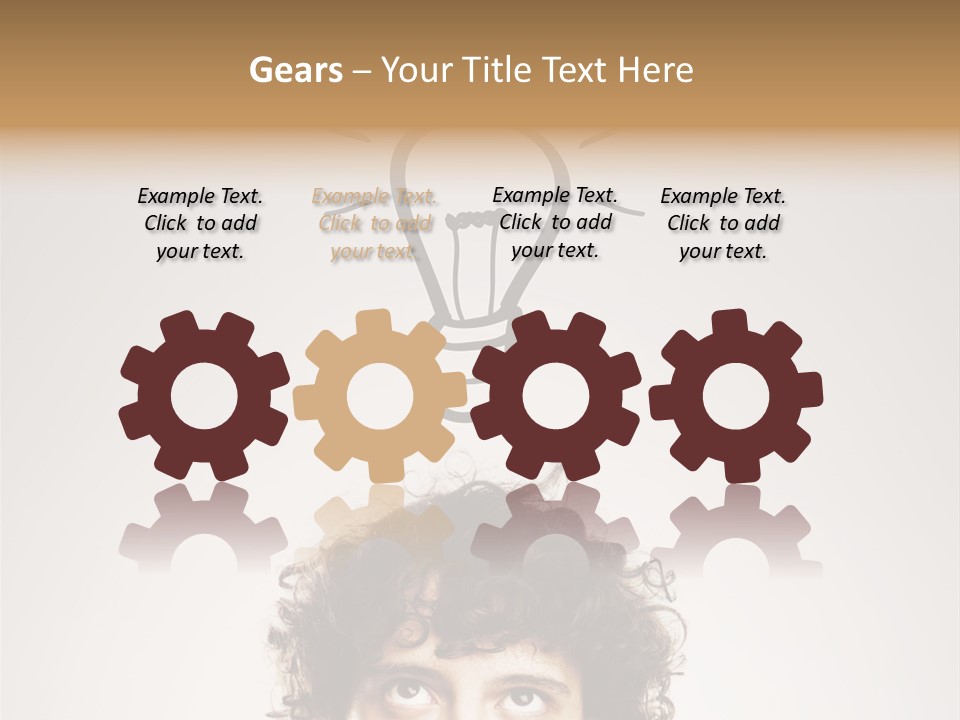 Brain Think Symbol PowerPoint Template