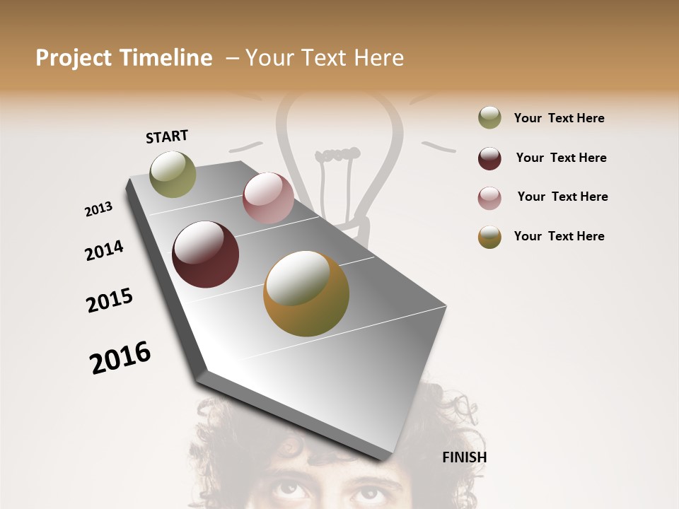 Brain Think Symbol PowerPoint Template