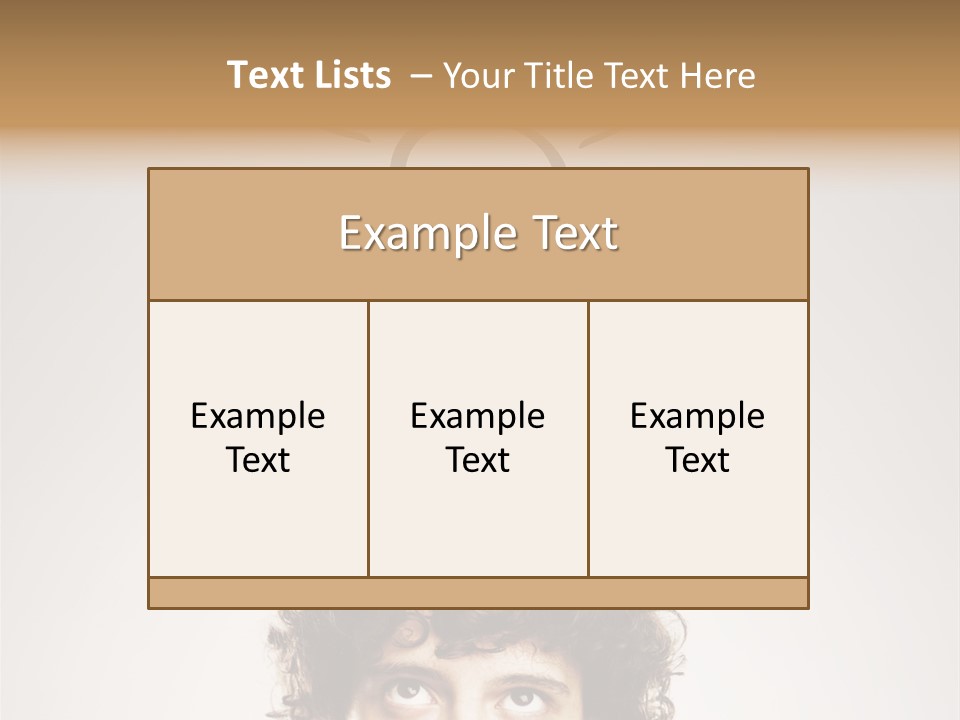 Brain Think Symbol PowerPoint Template