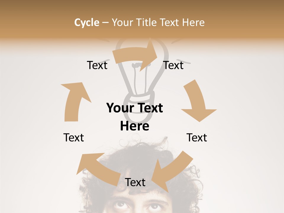 Brain Think Symbol PowerPoint Template