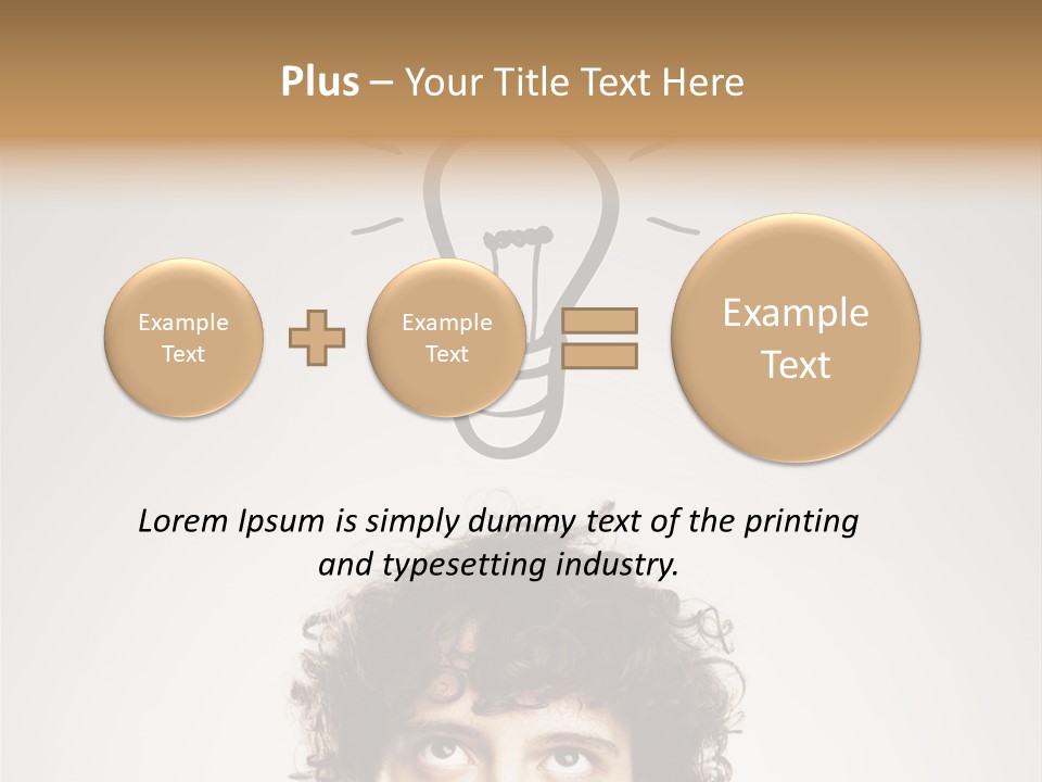 Brain Think Symbol PowerPoint Template