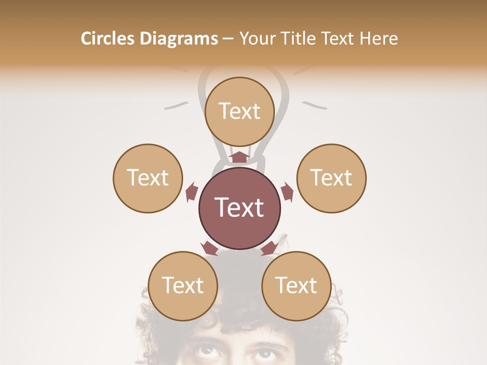 Brain Think Symbol PowerPoint Template