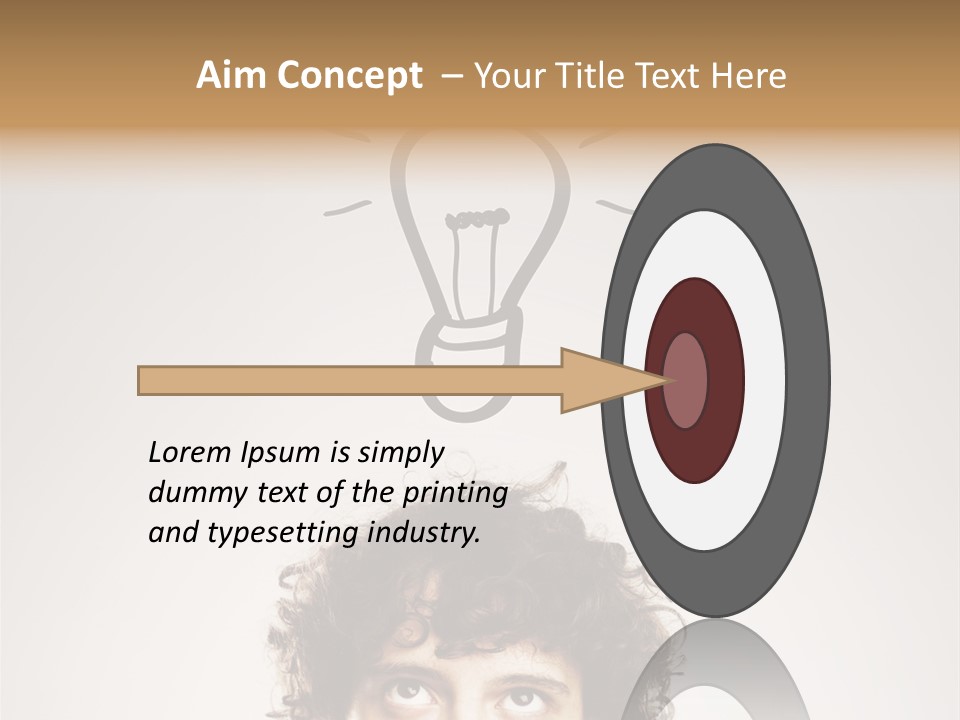 Brain Think Symbol PowerPoint Template