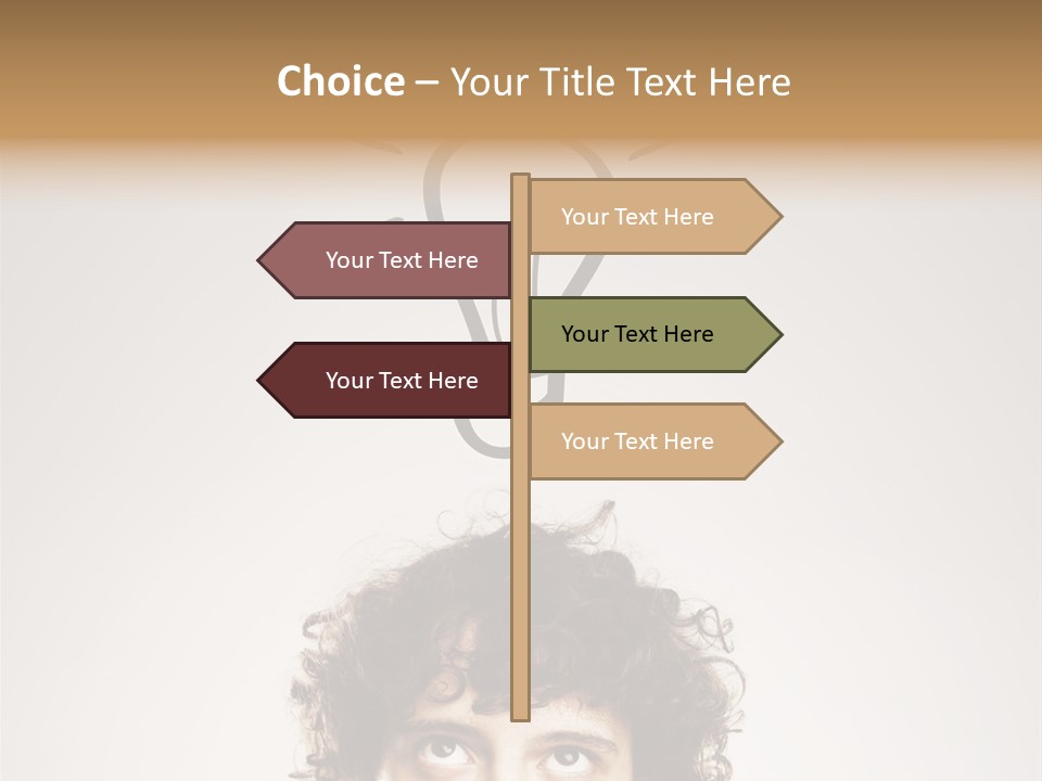 Brain Think Symbol PowerPoint Template