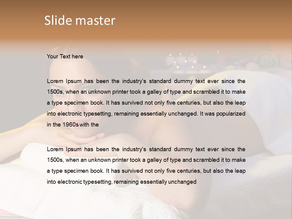 Yellow Massaging Calm PowerPoint Template
